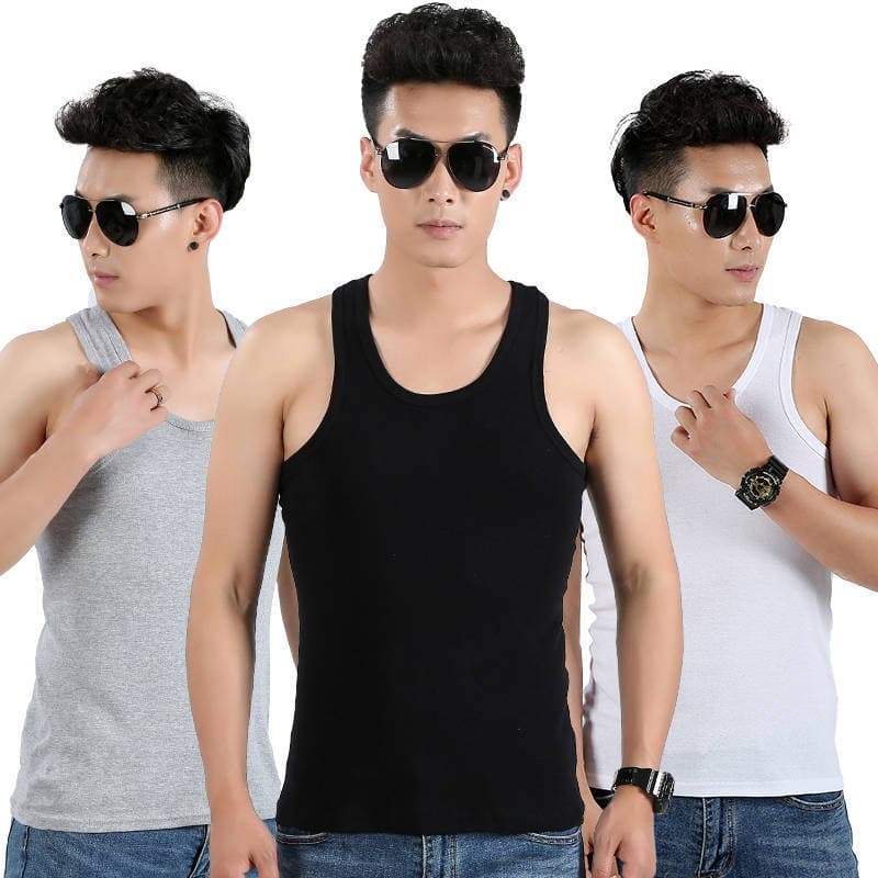 Men's vests, factory direct sales, elastic, breathable, fitness, hurdles, wholesale, slim fit, available on Pinduoduo for 9.9 yuan.