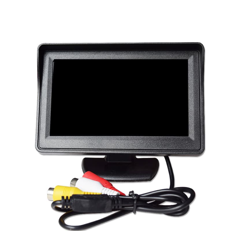 4.3-inch monitor desktop stand car two-way AV input reversing camera car screen display