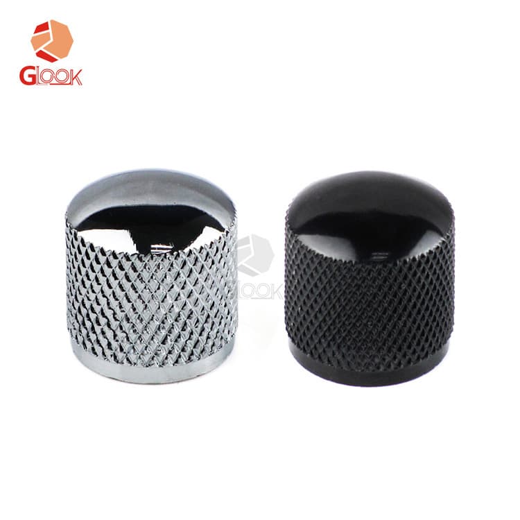 Electric Guitar Bass Metal Volume Knob with Hole Iron Knob Volume Knob Switch Cap with Accessories Wholesale