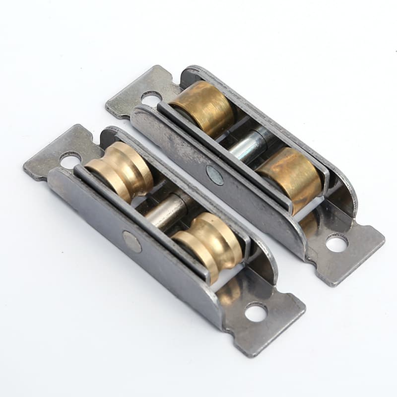Manufacturer Supply Wholesale Production Stainless Steel Adjustable Copper Double Wheel Aluminum Alloy Pulley Accessories Bulk Price Advantage
