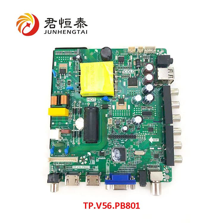 Lehua LED TV Main Board for 32-inch TV, 3-in-1 TP.V56.PB801 High-Definition Compatible Main Board