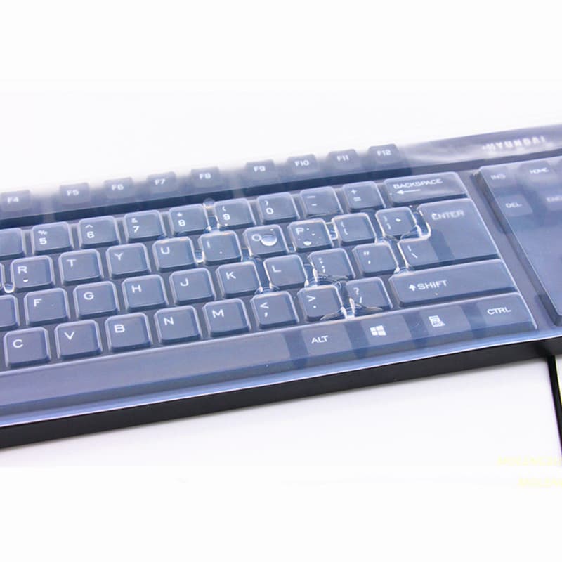 Desktop keyboard cover with raised key positions, 15-inch laptop universal flat transparent keyboard protector