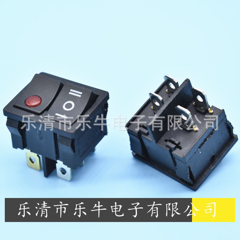 Rocker Switch Double Single Reset Cat Eye Light Toggle Switch 12V24V220V LED Double Switch