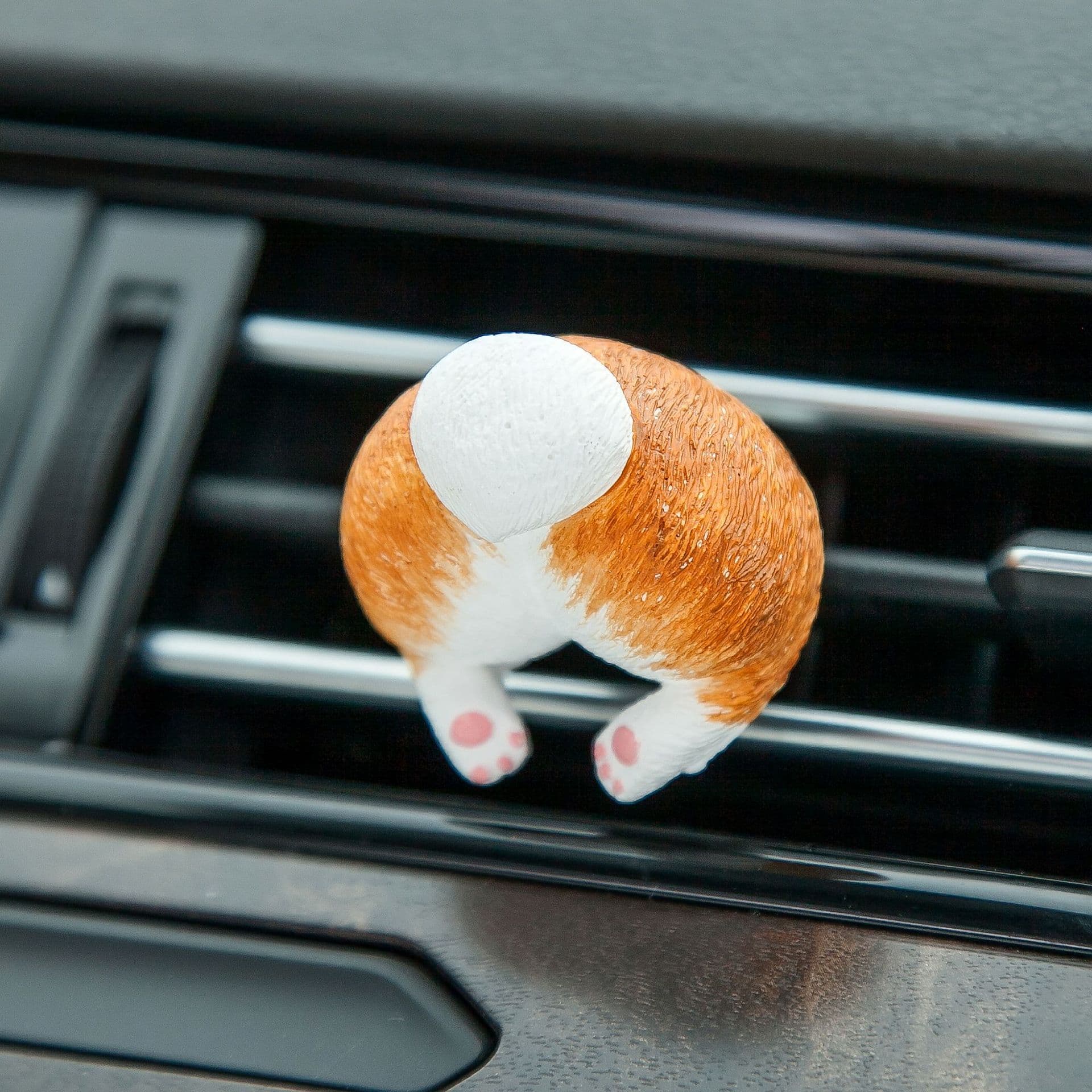 Car perfume Corgi butt car air outlet clip aroma diffuser stone personalized car ornaments interior