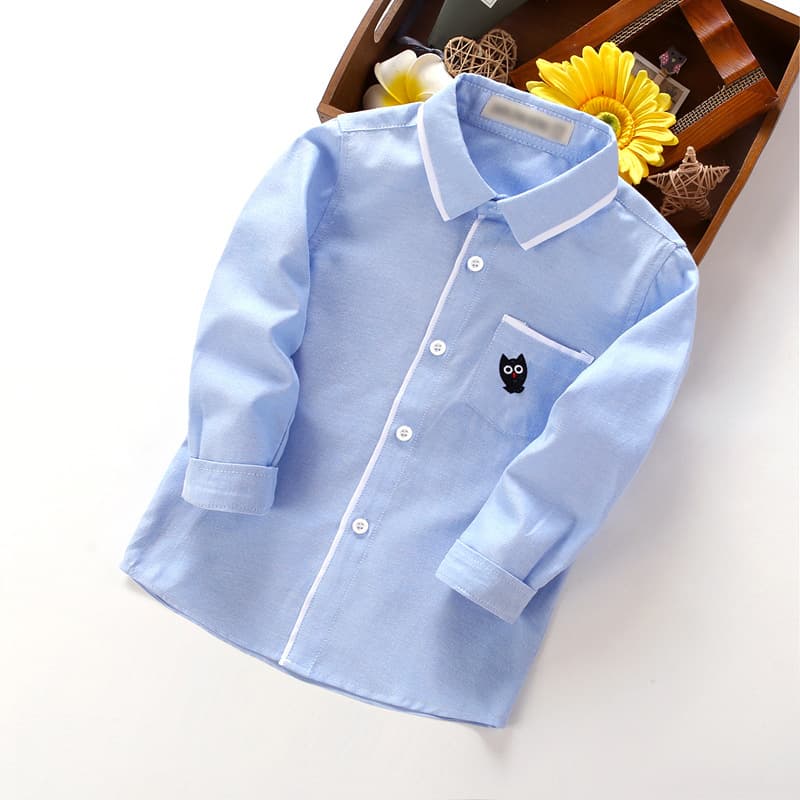 Factory Direct Boys Long Sleeve Shirt New Autumn Casual Shirt for Kids Spring Autumn Shirt Trendy