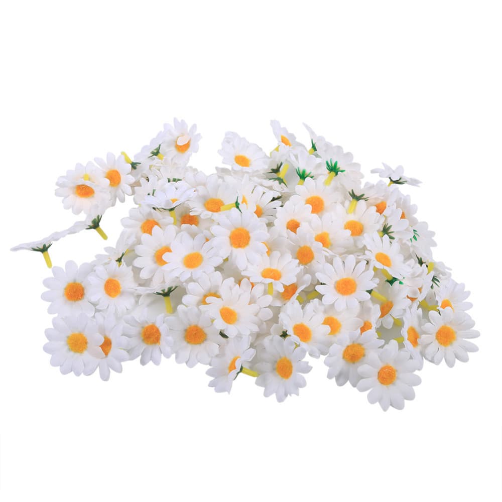 Factory direct sale, AliExpress 12-petal sunflower heads, artificial flowers, small chrysanthemum heads, sunflower heads