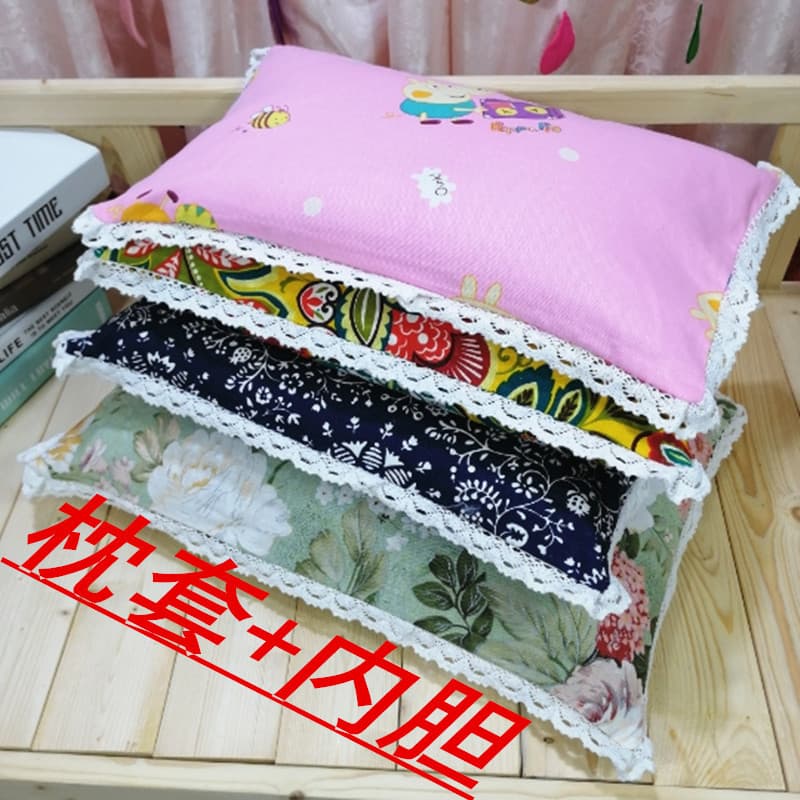 Wholesale Coarse Cotton Pillowcase, Coarse Cotton Pillow Cover, Buckwheat Hull Pillow Protector with Inner Liner Double Layer
