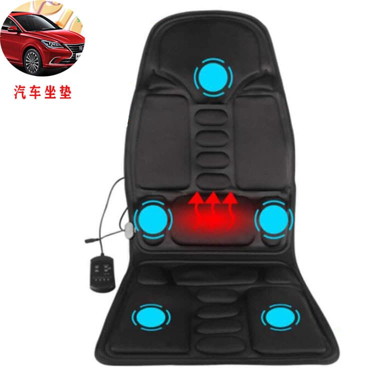 Car massage seat cushion, neck and back massager, heated full-body backrest cushion.