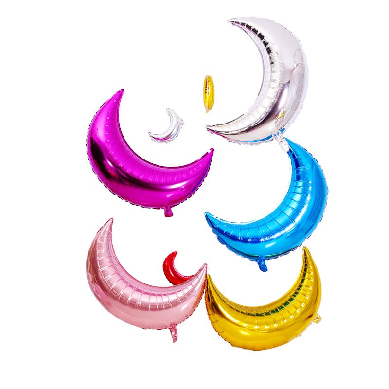 28-inch Moon Foil Balloon for Valentine's Day, Wedding, Festivals, Children's Birthday Party Decoration