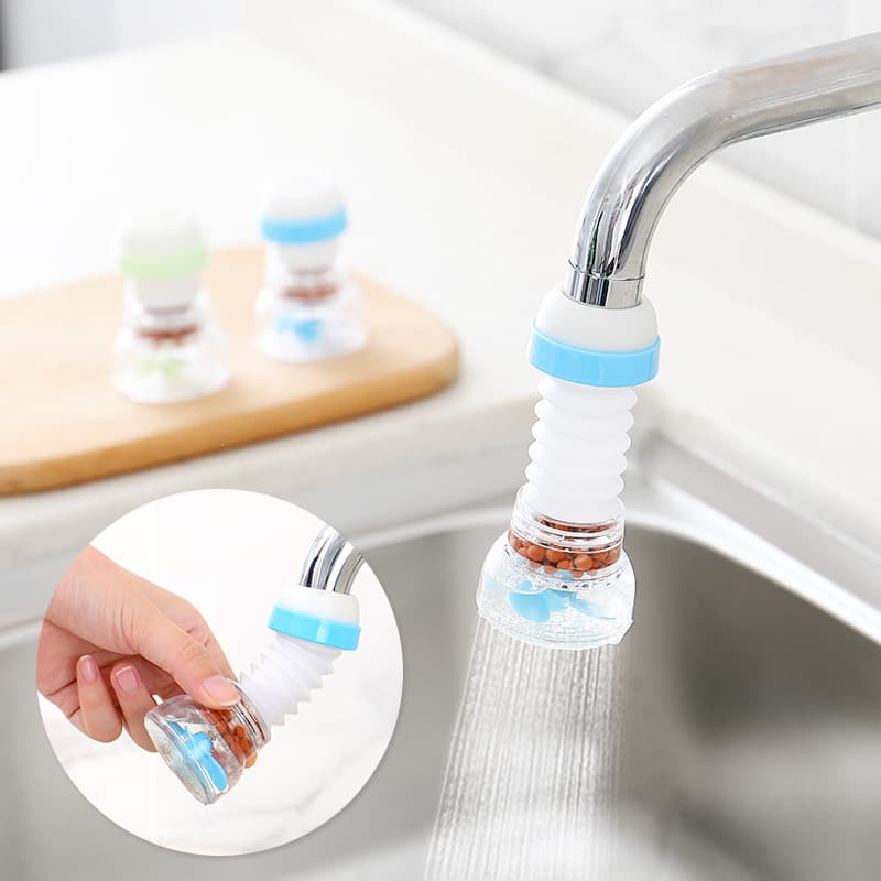 Household faucet filter and splash-proof shower head; bathroom rotatable faucet extender; kitchen plastic water-saving device.