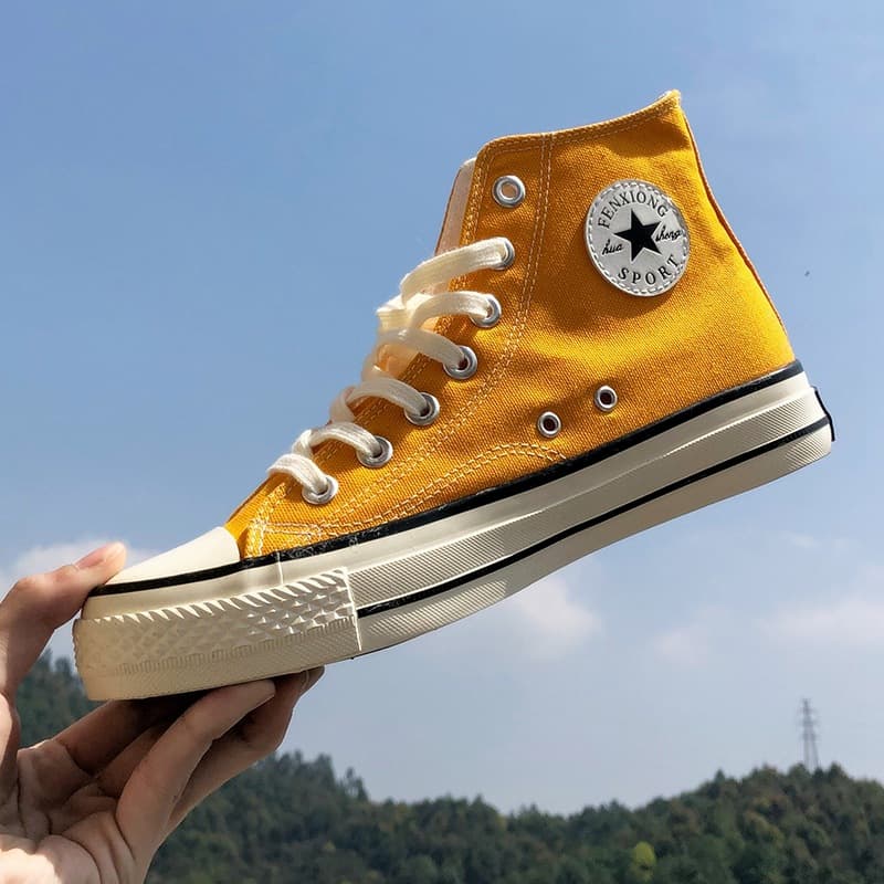 1970s Retro Skate Shoes Spring/Summer High-Top Sneakers for Men, Harajuku Versatile Canvas Shoes for Women, Couple Shoes Trendy