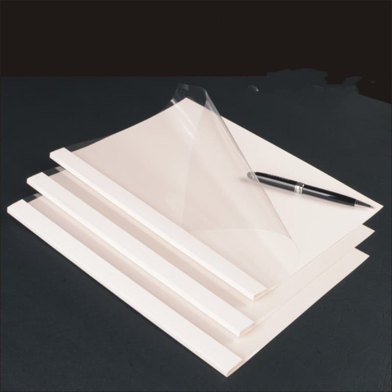 Factory Supply A4 Document Binding Cover Thermal Binding Cover Transparent Cover Glue Binding Cover Contract Binding Cover