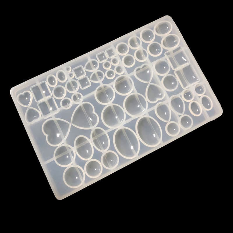 Large DIY Crystal Epoxy Sticker Mold, Time Gem Sticker Pendant Silicone Mold Style