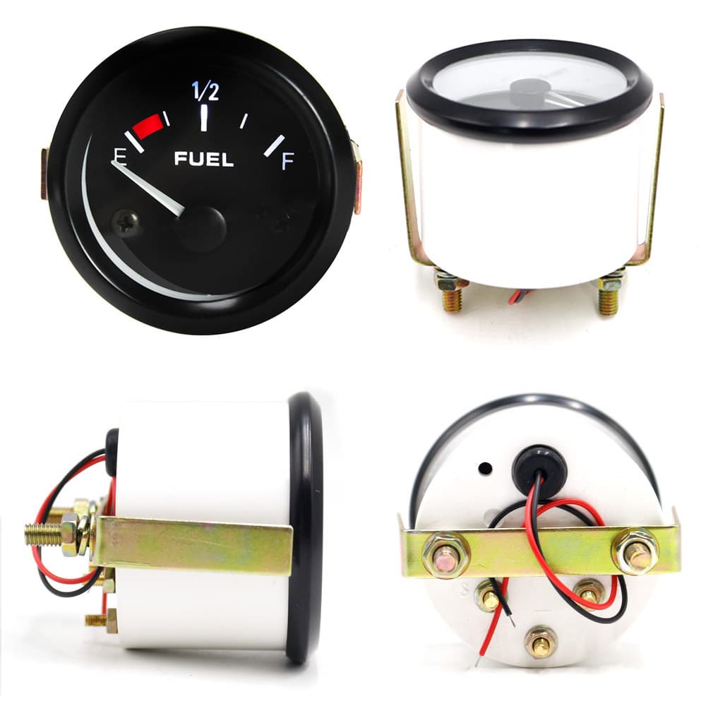 12V Universal Car Modified Fuel Gauge High Brightness LED with Fuel Float Sensor, No Float Needed Cross-Border