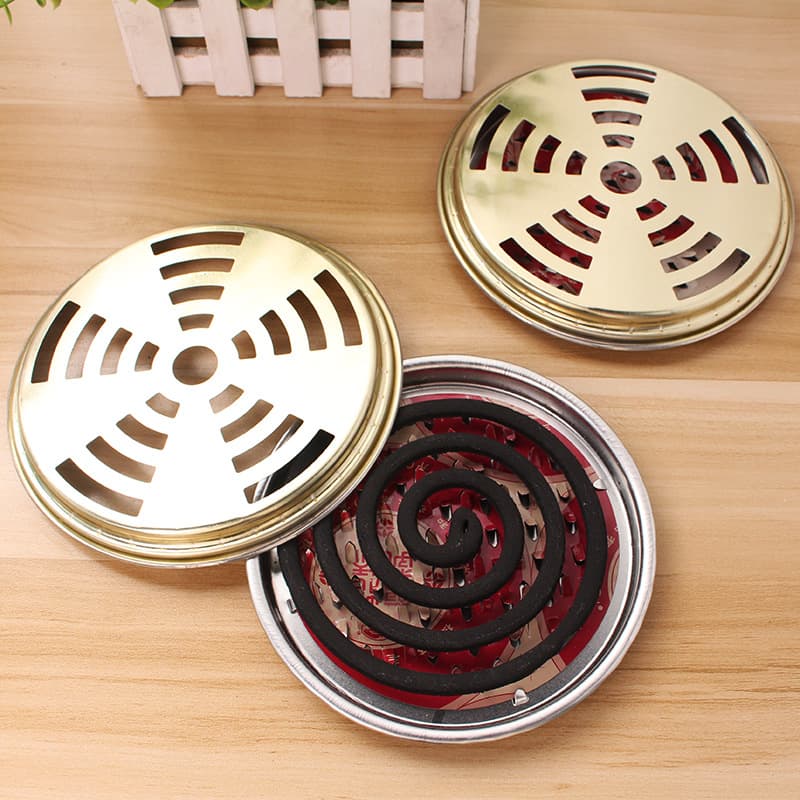 Wholesale large mosquito coil stands with lids, spike-equipped ash catchers