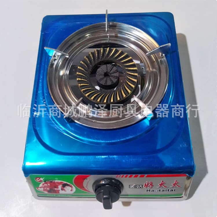 Wholesale Home Use Tabletop Single Burner Swirl Flame Gas Stove, LPG/Natural Gas, Stainless Steel