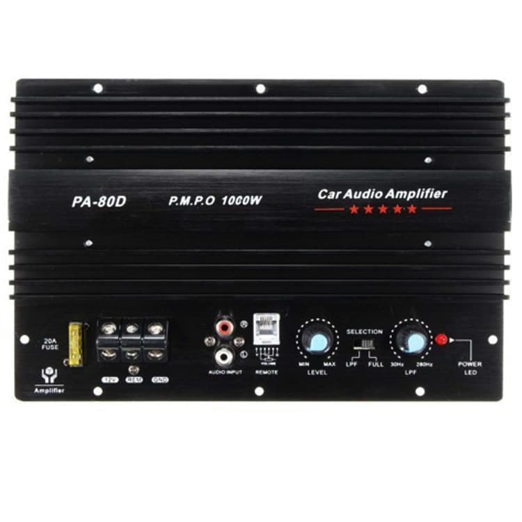 Car 10-inch 12-inch Subwoofer Amplifier Board 12V High Power Car Audio PA-80D Amplifier Board 1000W
