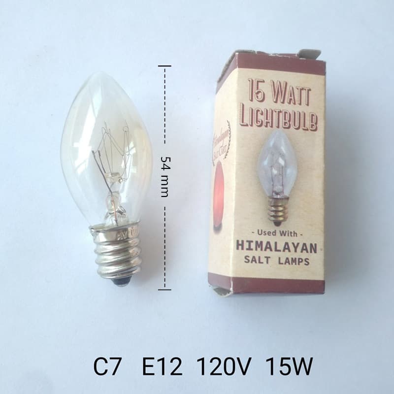 US Standard E12 110V 120V 15W Salt Lamp Bulb Mini Light Dimmable Incandescent Bulb Amazon Cross-border Exclusive