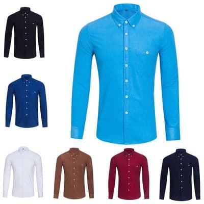 Men's Dress Shirt Long Sleeve Big Size Shirts