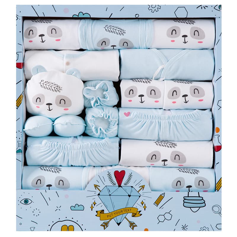 Baby clothes, newborn gift box set, autumn pure cotton newborn baby full month baby gift supplies mother and baby collection