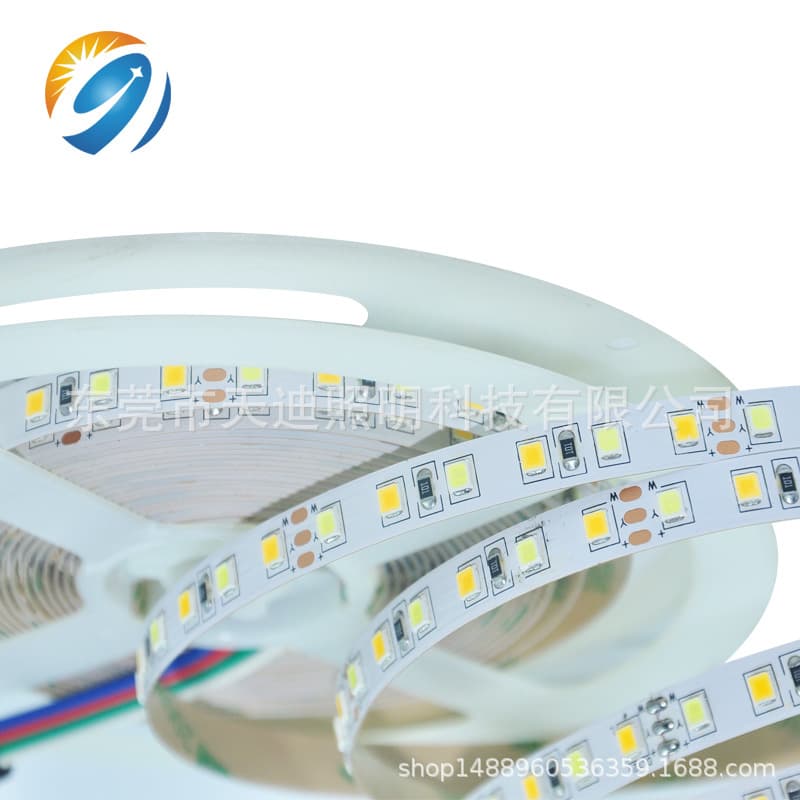 3.7V 5V Mirror Headlight Mirror Cabinet Special Light with Warm Light 2835 Two-Color Cosmetic Mirror Decorative LED Light Strip Two-Color