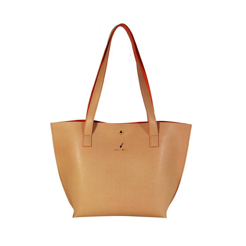 Jewelry Brand All-PU Handbag Gift for USA Simple Style Waterproof Soft Leather Storage Women's Bag with Logo
