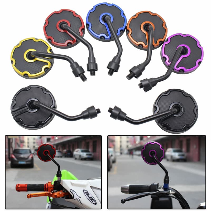 Motorcycle Rear View Mirror Electric Vehicle Rear View Mirror Bicycle Modified Mirror Rear View Mirror Scooter Turtle Universal