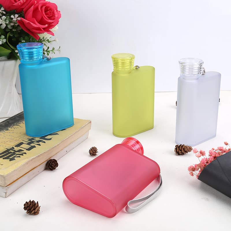 Cross-border Supply A5 Flat Water Cup Outdoor Portable Leak-proof Frosted Student Water Bottle