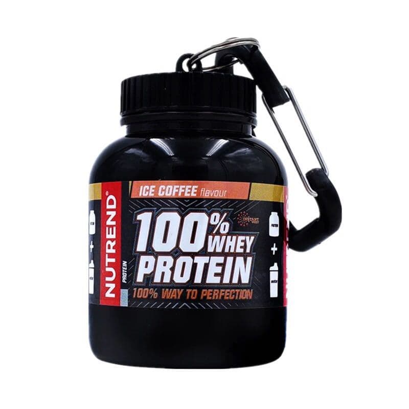 New Protein Powder Medicine Bottle Cup Mini Portable Keychain One Cup Fitness Funnel Medicine Bottle Small Medicine Box