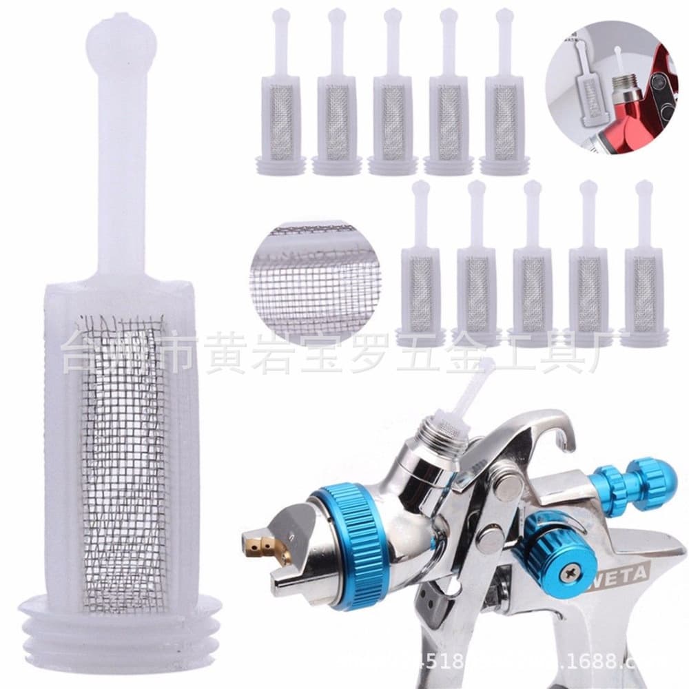 Top-Fed Spray Gun Filter Screen, 120 Mesh Universal Accessory for Car Paint Guns to Prevent Impurities