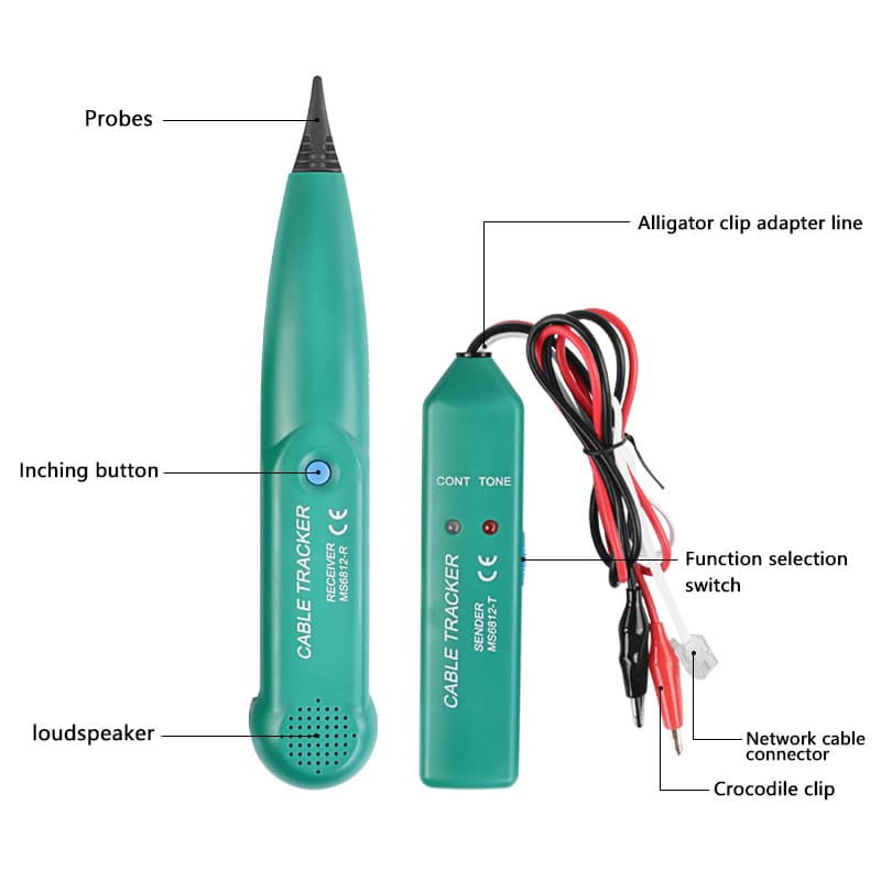 MS6812 Cable Tracer Tester Network Cable Finder Wire Tracker Line Locator