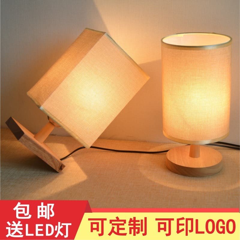 DIY Bedside Lamp Solid Wood LED Night Light Dried Flower Pressed Flower Salon Handmade Plant Pressed Flower Lamp