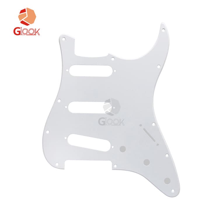 11-Hole Electric Guitar Pickguard ST SQ Guitar Pickguard 11-Hole SSS Style for Fender Mexican Stratocaster