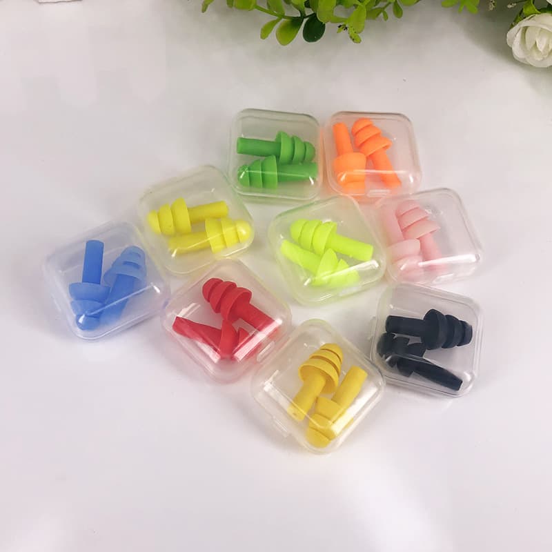 Silicone earplugs, anti-snoring, boxed anti-noise earplugs, sound isolation and noise reduction earplugs, swimming learning and sleeping earplugs