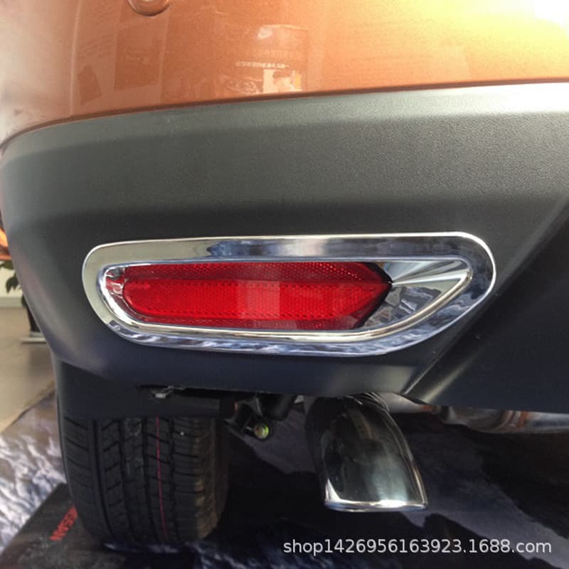 14 Qijun rear fog lamp cover fog lamp frame modification is suitable for Nissan 16 Qijun anti-fog lamp decorative sequins plating Y