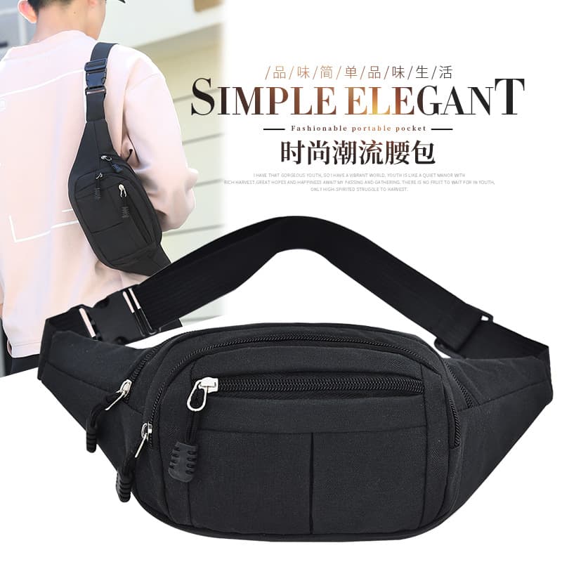 Unisex Multi-functional Large Capacity Water-resistant Cashier Business Bag, Durable Outdoor Sports Phone and Wallet Carrier
