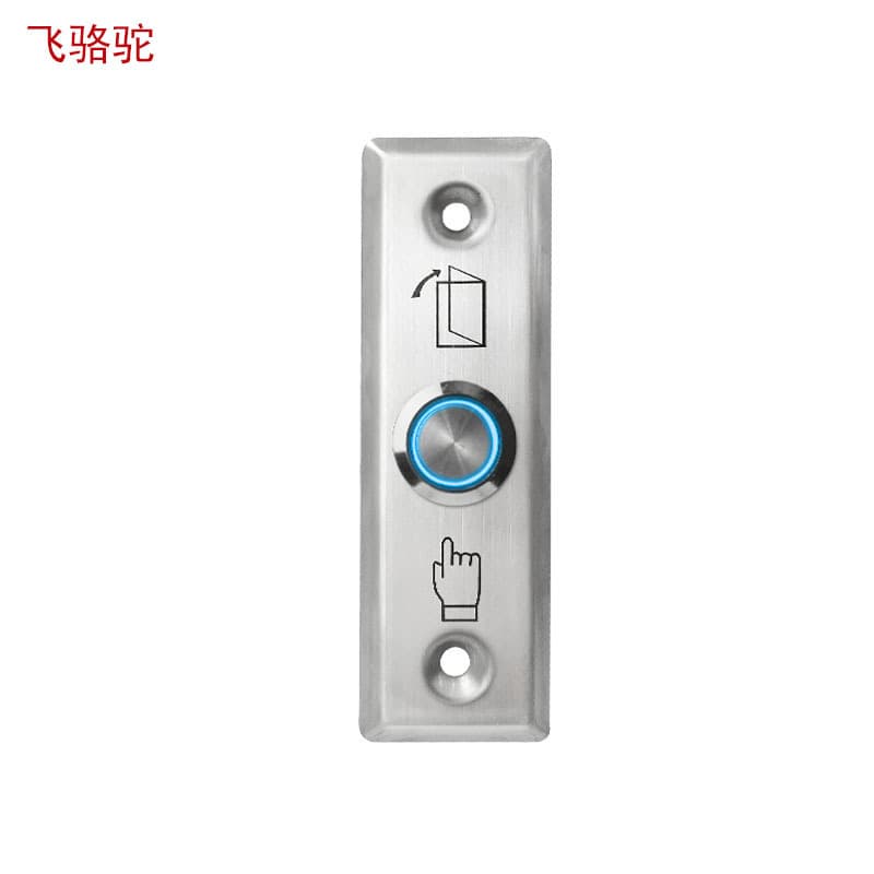 Flying Camel Factory Direct Wholesale S28L Stainless Steel Narrow Edge with Light Mini Exit Button Access Control Switch