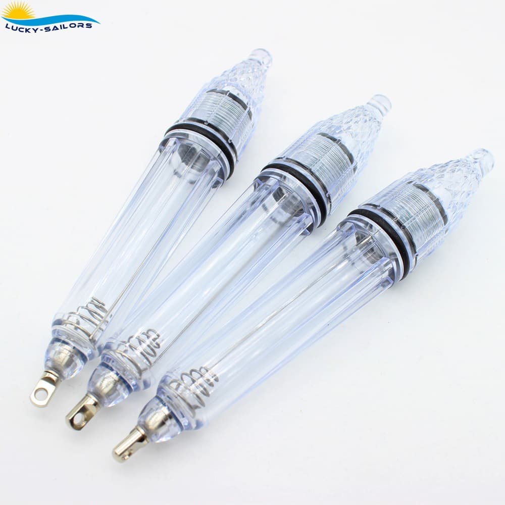 LED Underwater Fish Aggregating Light, Fish Attracting Light, Fishing Gear, Bottom Light, 17cm, AA Battery, Direct Manufacturer