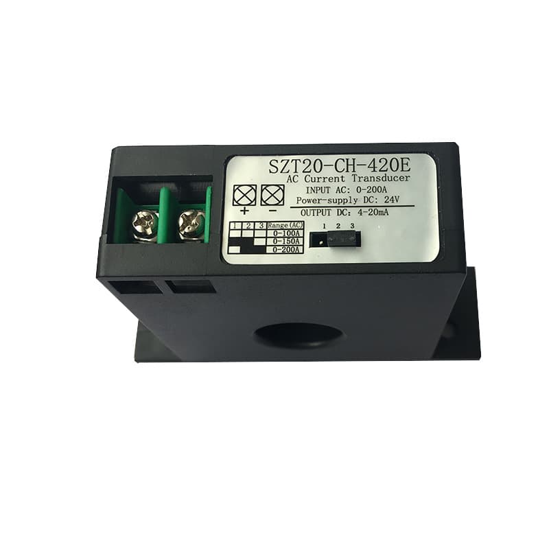 SZT20-CH-420E AC Current Transmitter 0-200A to Analog 4-20mA AC/DC Converter
