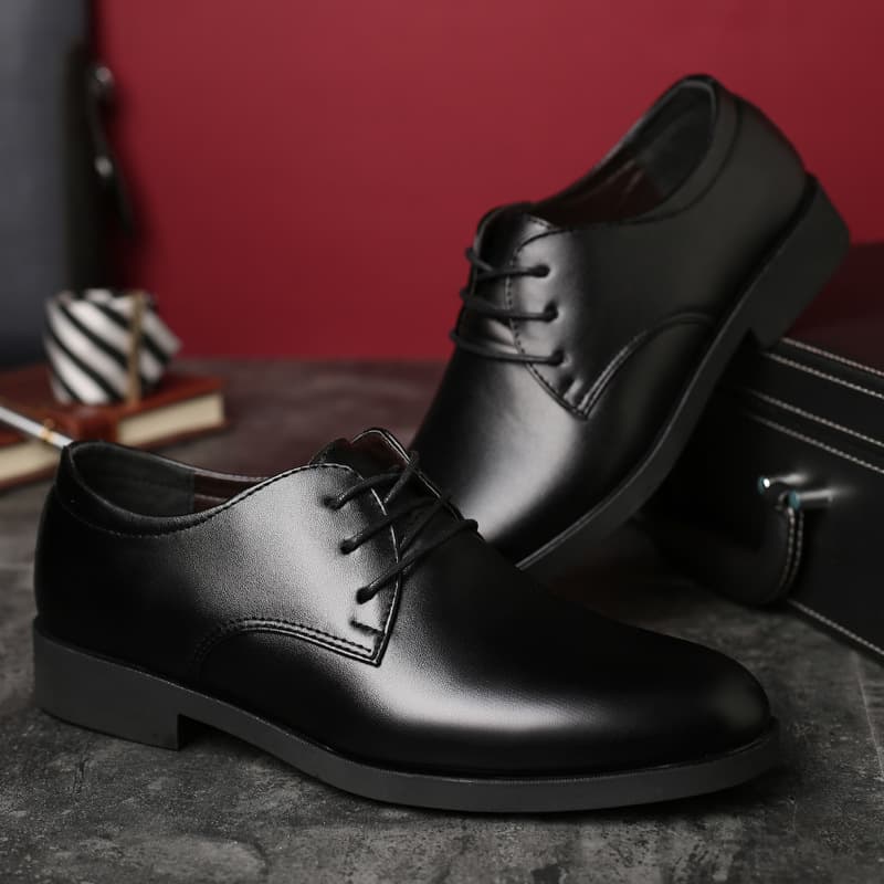 2024 New Large Size Business Leather Shoes Men's Formal Casual Shoes Korean Style Youth Leather Shoes Business Shoes