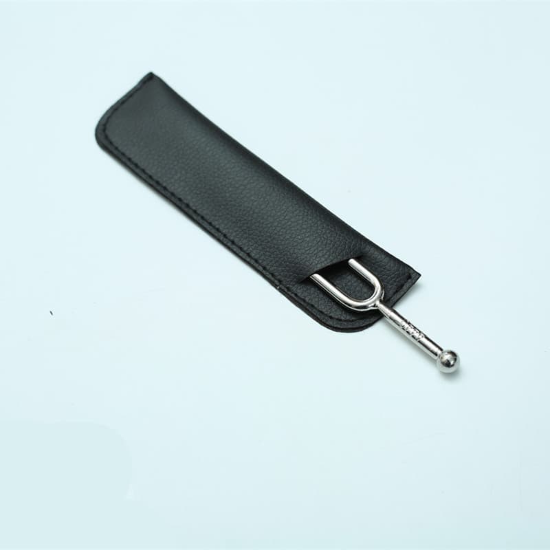 Factory Wholesale Tuning Fork Leather Case, Tuning Fork Cover, Leather Case, Round Tuning Fork Leather Case, Tuning Fork Special Leather Case
