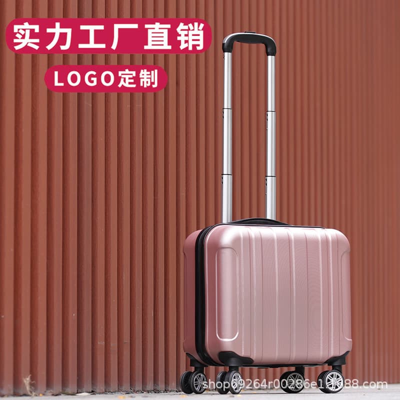 18-Inch Carry-On Luggage Universal Wheel Suitcase Children's Travel Bag Waterproof Anti-Theft ABS Material Zipper Opening