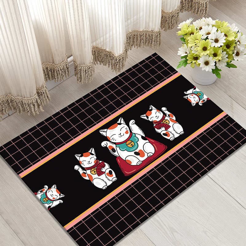 Cartoon Kitchen Hallway Bathroom Anti-Slip Floor Mat Door Mat Bedroom Kitchen Bedside Carpet Entry Door Foot Mat Drop Shipping