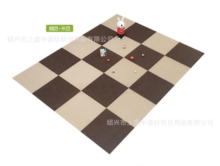 Cross-border wholesale self-adhesive glue-free floor mats for living rooms, hotels, hotel splicing square mats, home pet mats, kitchen mats, Japanese style