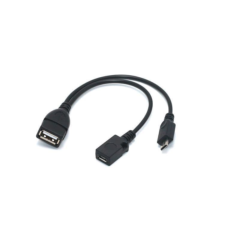 Powered Micro USB HOST OTG Tablet Phone External USB Drive Card Reader Connection Cable with Power Upgrade