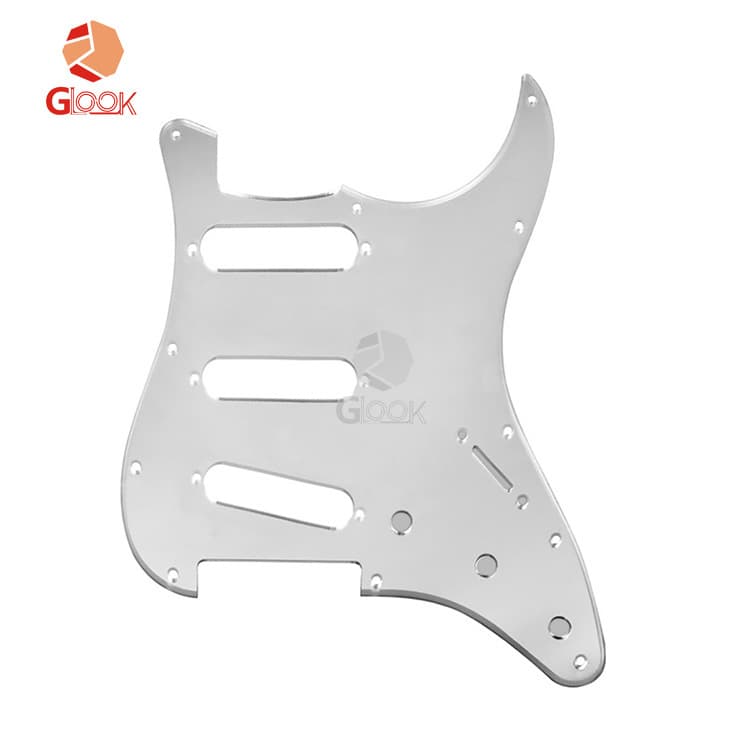 11-Hole Electric Guitar Pickguard ST SQ Guitar Pickguard 11-Hole SSS Style for Fender Mexican Stratocaster