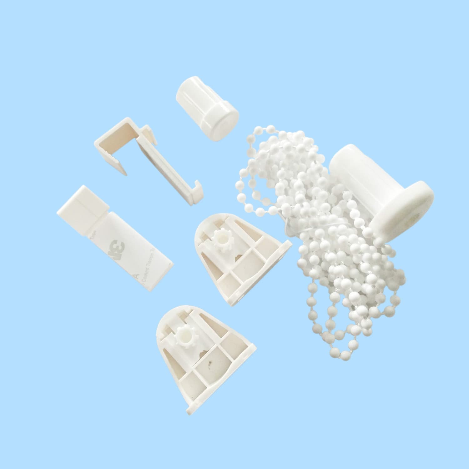 Factory Direct 17MM Roller Blind Accessory Kit (1.8M Loop Bead Chain + Adjustable Hook)