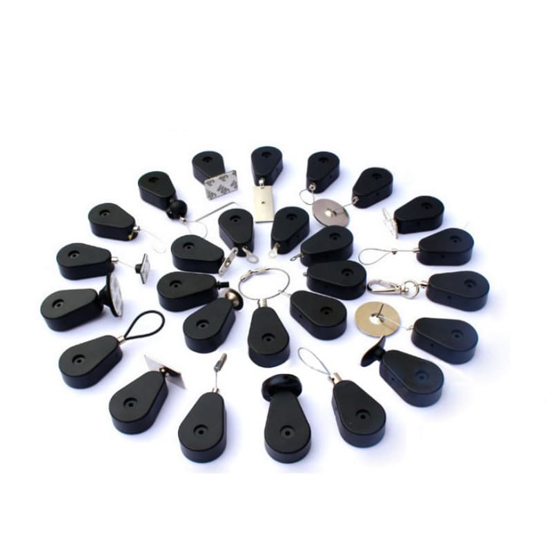 Factory Wholesale Teardrop-Shaped Steel Wire Rope Anti-Theft Pull Box, Automatic Retractable Tension Reel