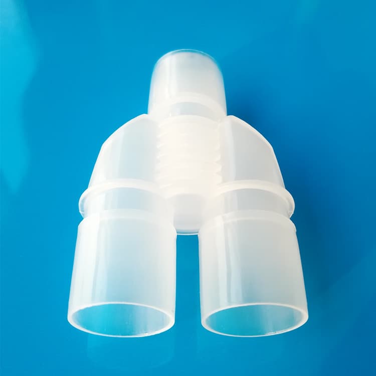 Breathing Anesthesia Machine Circuit Y-Type Three-Way Connector 15mm to 22mm Plastic Adapter with CO2 Detection Port Loop 3-Way