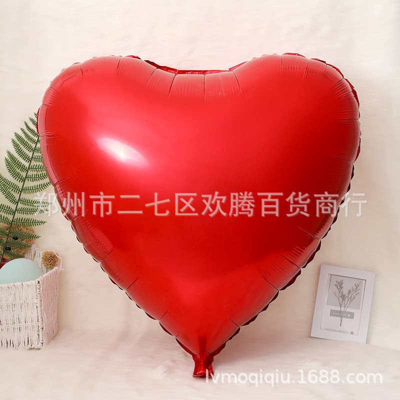 Aluminum film balloon 32-inch heart-shaped large helium balloon wholesale wedding party decoration balloon multi-color optional